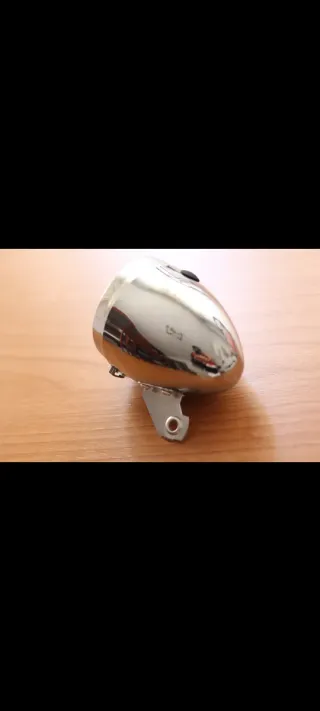 Foco luz frontal bici cromado