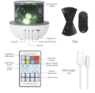 Proyector Luz Infantil Bebé con Mando