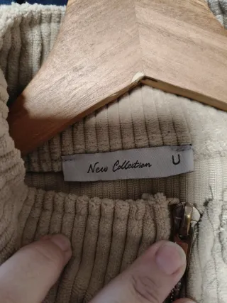 Chaqueta de pana beige