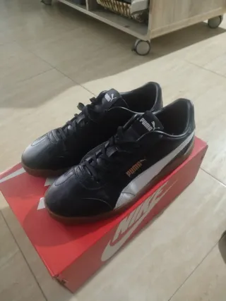 Zapatillas Puma Piel Negras T41