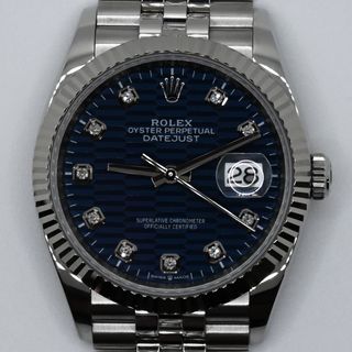 Rolex Datejust 36mm Diamantes Acero y Oro Blanco