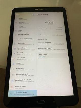 Tablet Samsung Tab A6 Negra