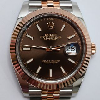 Rolex Datejust 41mm Acero y Oro Rosa Chocolate