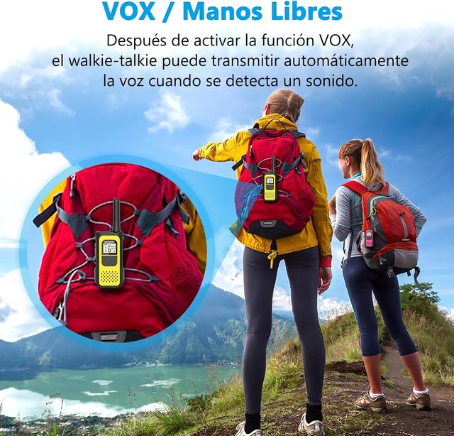 Walkie Talkies Niños Recargable(2 unidades)