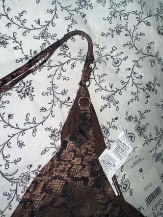 Bikini tanga brasileña calzedonia de serpiente