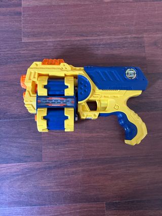 Pistola Nerf Amarilla y Azul