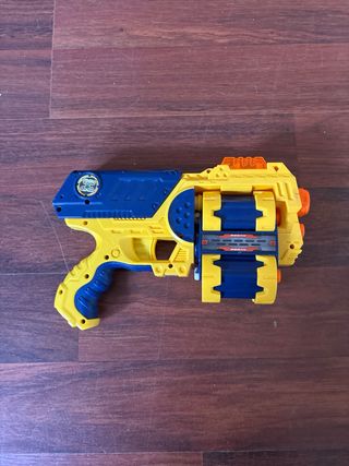 Pistola Nerf Amarilla y Azul