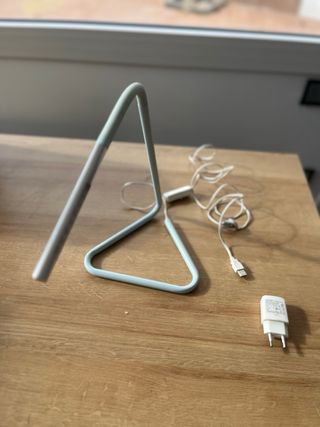 Flexo LED USB/220V Metal Gris