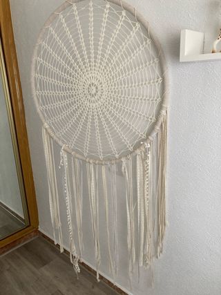 Atrapasueños Macramé Grande Beige