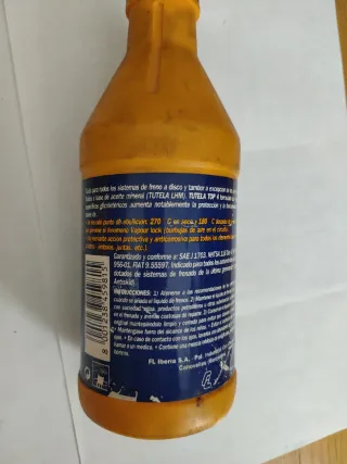 Liquido de frenos, embrague,etc.