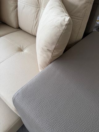 Sofá Chaise Longue Claire Beige/Gris CLAIRE