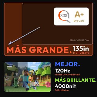 VITURE Pro XR/AR Gafas 135" 120 Hz Full HD UltraCl
