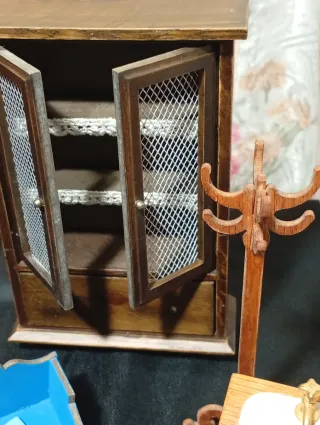 Lote 14 Piezas Muebles Casa Muñecas Madera