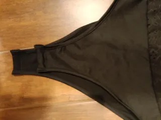 Body donna pizzo nero