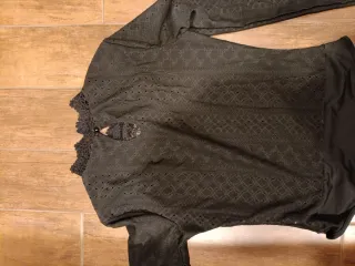 Body donna pizzo nero