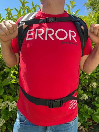 Mochila Impermeable 35L Naranja Cierre Enrollable