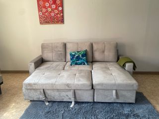 Sofá Cama Chaise Longue con Arcón