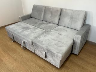 Sofá Cama Chaise Longue con Arcón