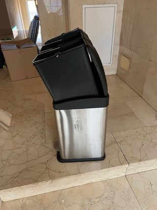 Cubo Basura Reciclaje 3 Compartimentos