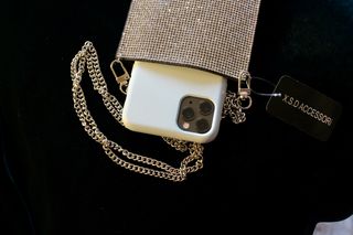 Cover Ecopelle Strass con Catena