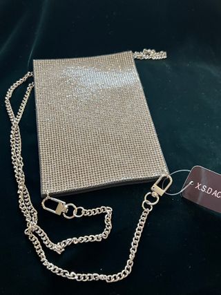 Cover Ecopelle Strass con Catena