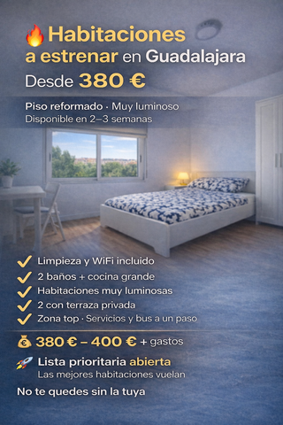 Alquiler habitación Guadalajara