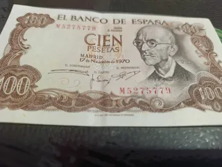 Billete 100 pesetas 1970 Banco de España