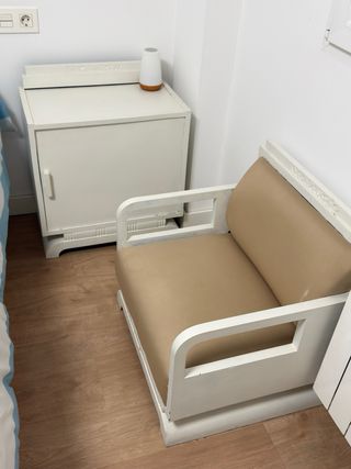 Mueble espejo tocador con mesitas y descalsadora