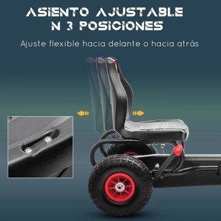 Go Kart a Pedales Infantil con Asiento Ajustable