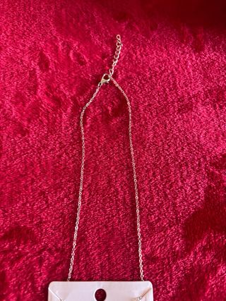 collana con pendente cuore brillantinato