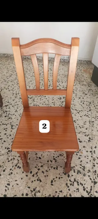 Sillas de madera