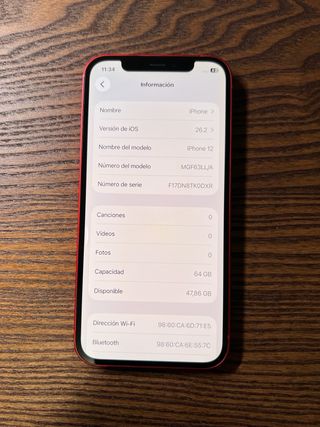 iPhone 12 64GB Rojo