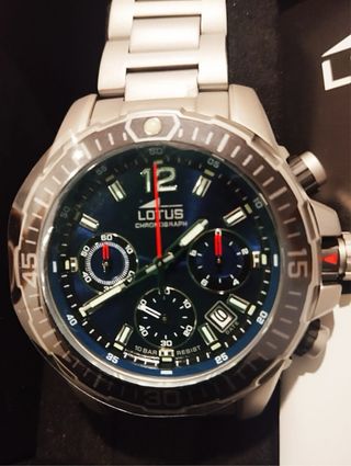 Reloj Lotus Chrono 18977/2 Azul/Plata