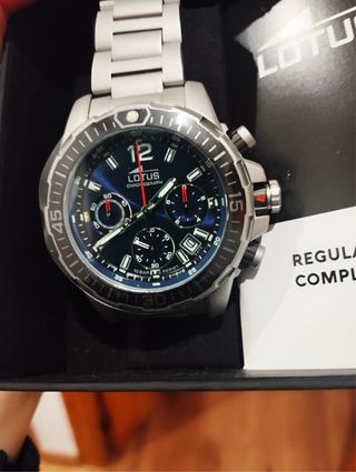 Reloj Lotus Chrono 18977/2 Azul/Plata