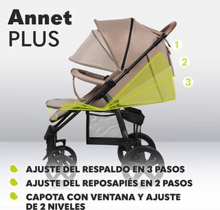 LIONELO Annet Silla de Pase Para niños hasta 22 kg