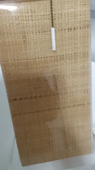 Lámpara Mid-Century Corcho y metacrilato.