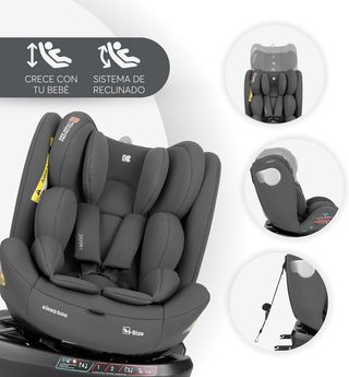 KikkaBoo Silla Coche Bebé Grupo 0 1 2 3 i-MOOVE 2,