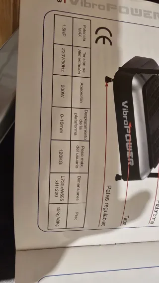 Màquina vibratoria Vibrapower + Bicicleta Spinning