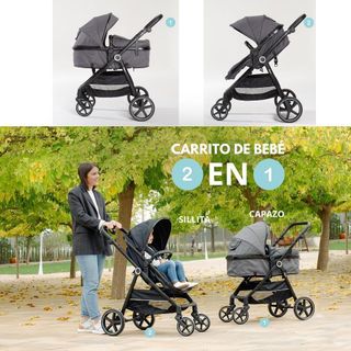 Carrito Bebe 2 en 1 Interbaby | Silla Paseo desde