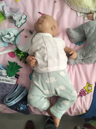 Muñeca Reborn Bebé Durmiendo