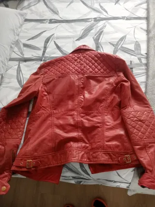 Cazadora Zara Roja Mujer Talla S