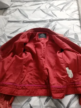 Cazadora Zara Roja Mujer Talla S