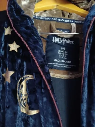 Bata Harry Potter Terciopelo Estrellas talla 2XS