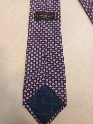 Corbata de seda con estampado