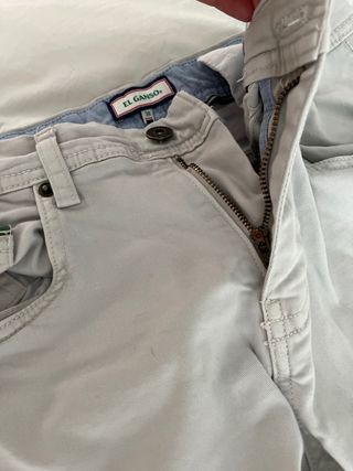 Pantalón vaquero blanco El Ganso Talla 38