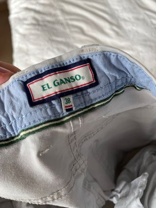 Pantalón vaquero blanco El Ganso Talla 38