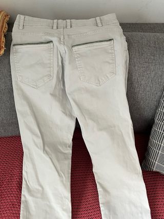 Pantalón vaquero blanco El Ganso Talla 38