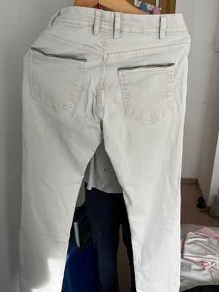 Pantalón vaquero blanco El Ganso Talla 38