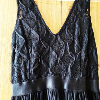 NUEVO - Vestido largo tul negro
