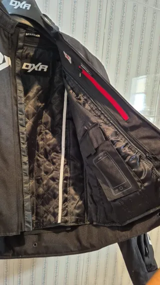 Chaqueta de moto DXR negra